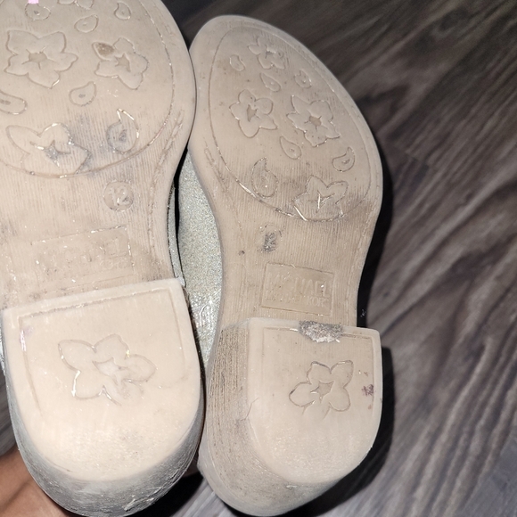 MICHAEL Michael Kors Avery Pamela Metallic Glitter Western Bootie Girls Size 12 - Picture 4 of 7